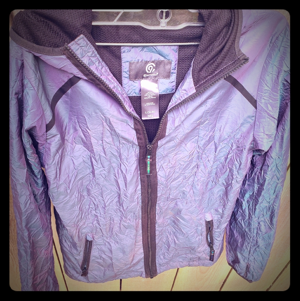 Girls' Opalescent Windbreaker L 10/12